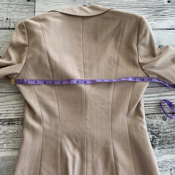 Escada Silk Wool Cotton Blend Two Button Structured Blazer - Picture 12 of 15